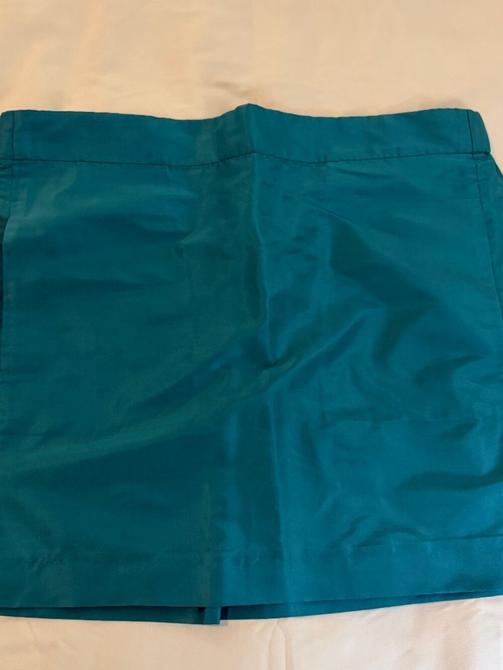Silk JCrew Mini Skirt Size 10 - Turqouise Blue